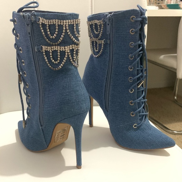 Lola Shoetique Demin Booties - Picture 4 of 5